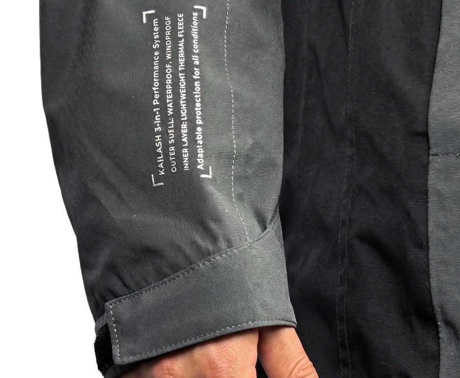 Jaqueta Kailash Anorak 3x1 Fitz Roy Chumbo/Preto Masculino