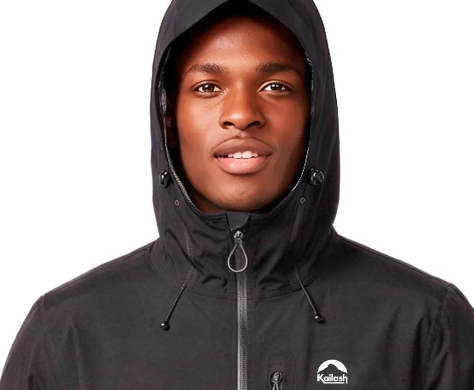 Jaqueta Kailash Anorak Impermeável Andes Masculina Preta