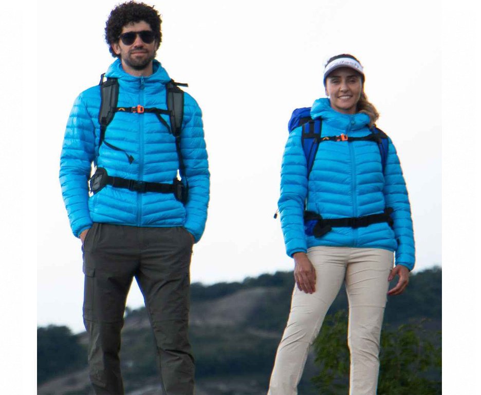 Jaqueta Puffer Kailash Patagonia Sintetica Feminina - Ciano