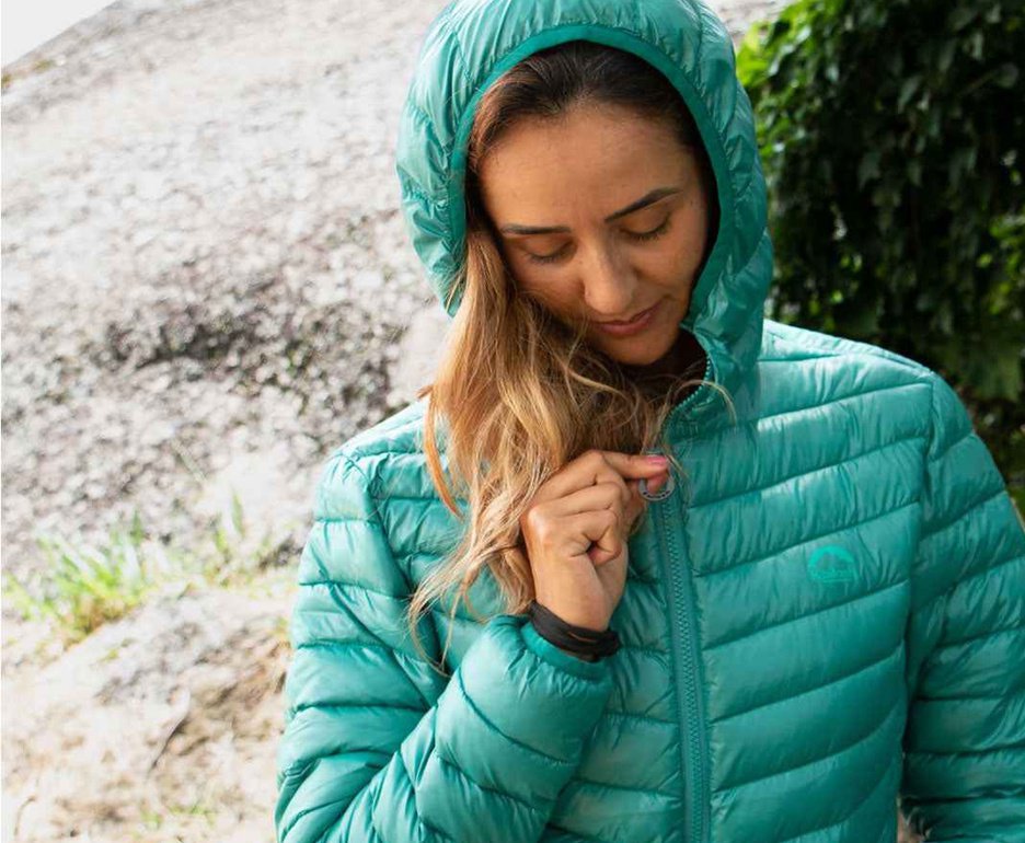 Jaqueta Puffer Kailash Patagonia Sintetica Feminina - Esmeralda