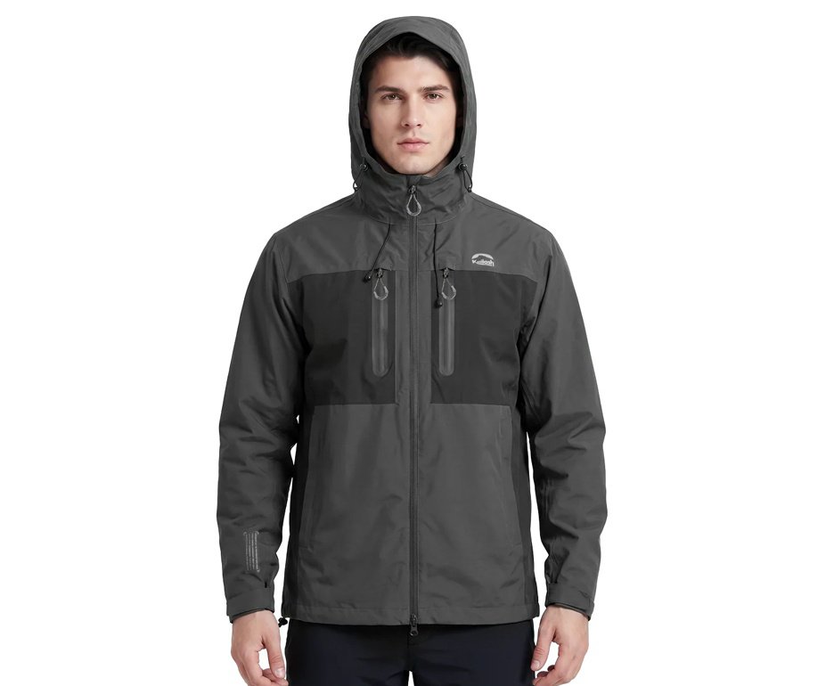 Jaqueta Anorak 3x1 Fitz Roy Chumbo/Preto Masc Kailash P