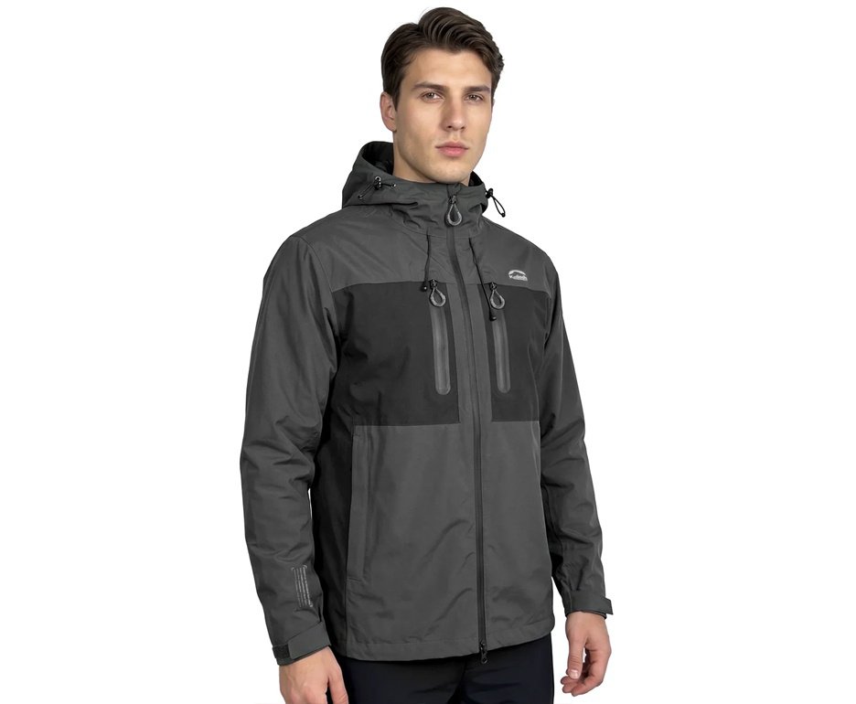 Jaqueta Anorak 3x1 Fitz Roy Chumbo/Preto Masc Kailash P
