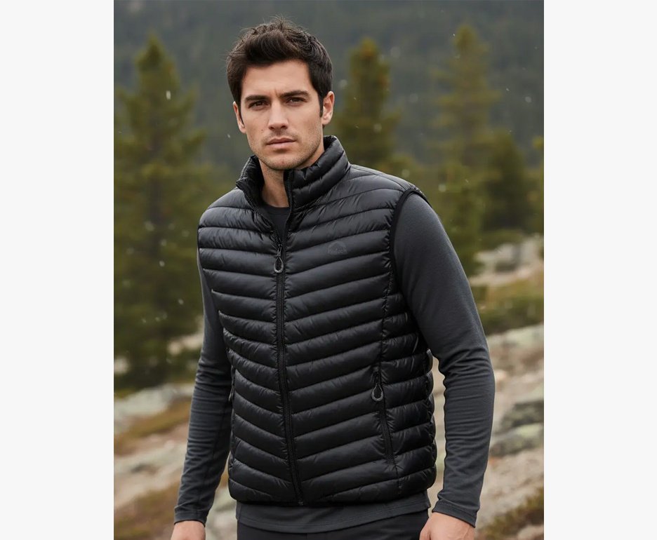 Colete Kailash Puffer Patagonia Sintetico Masculino- Preto