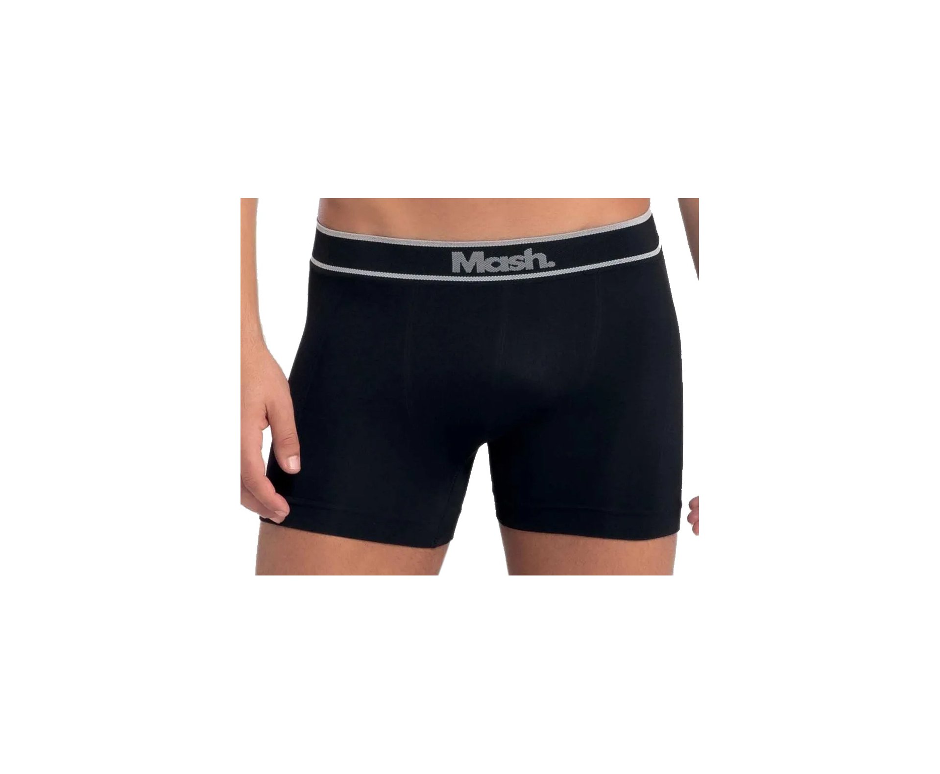 Kit Com 6 Cuecas Boxer Mash Microfibra Sem Costura PT/CZ Ref: 711.18