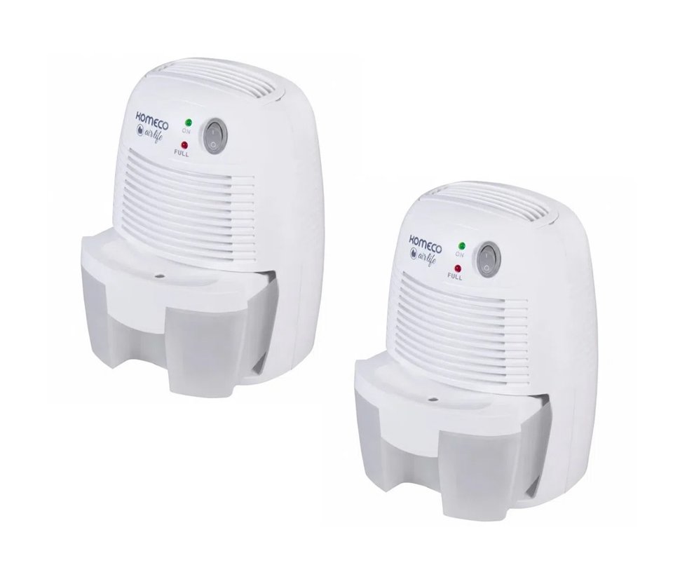 kit 2 unds do Mini Desumidificador de Ar Peltier Komeco KDP 250 G1 Bivolt
