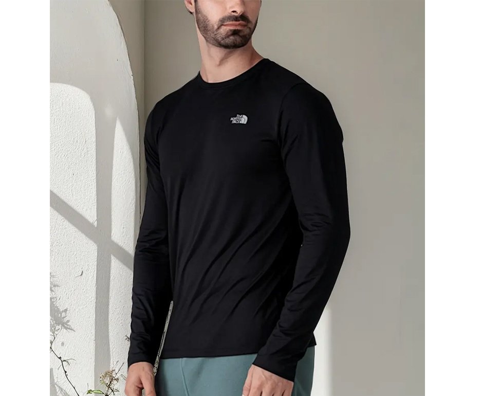 Camiseta Masculina The North Face Warm Crew Neck Preto