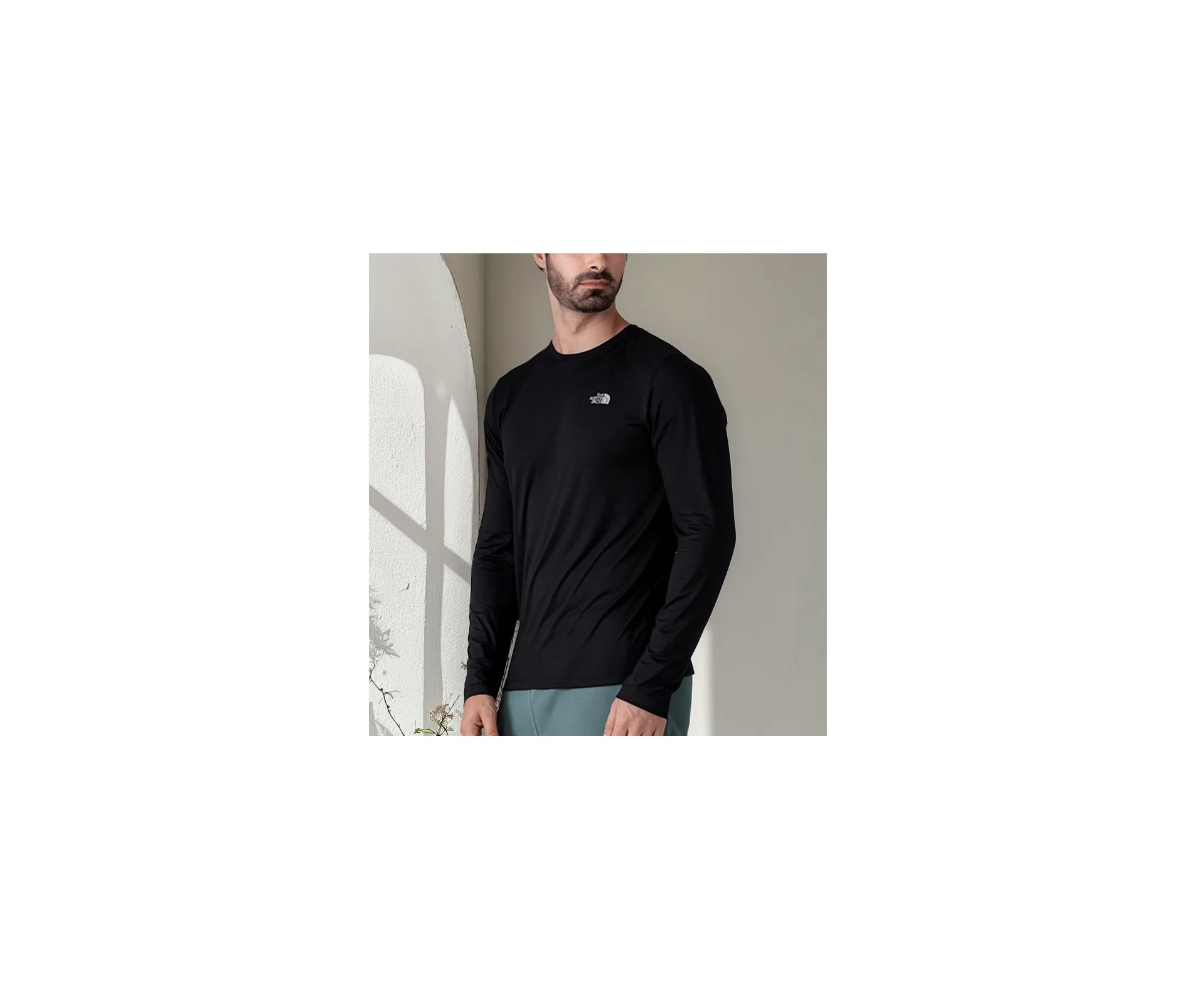 Camiseta Masculina The North Face Warm Crew Neck Preto