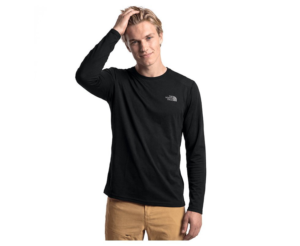 Camiseta Masculino Adulto M Warm L/S Crew Neck H JK3 Preto G - The North Face