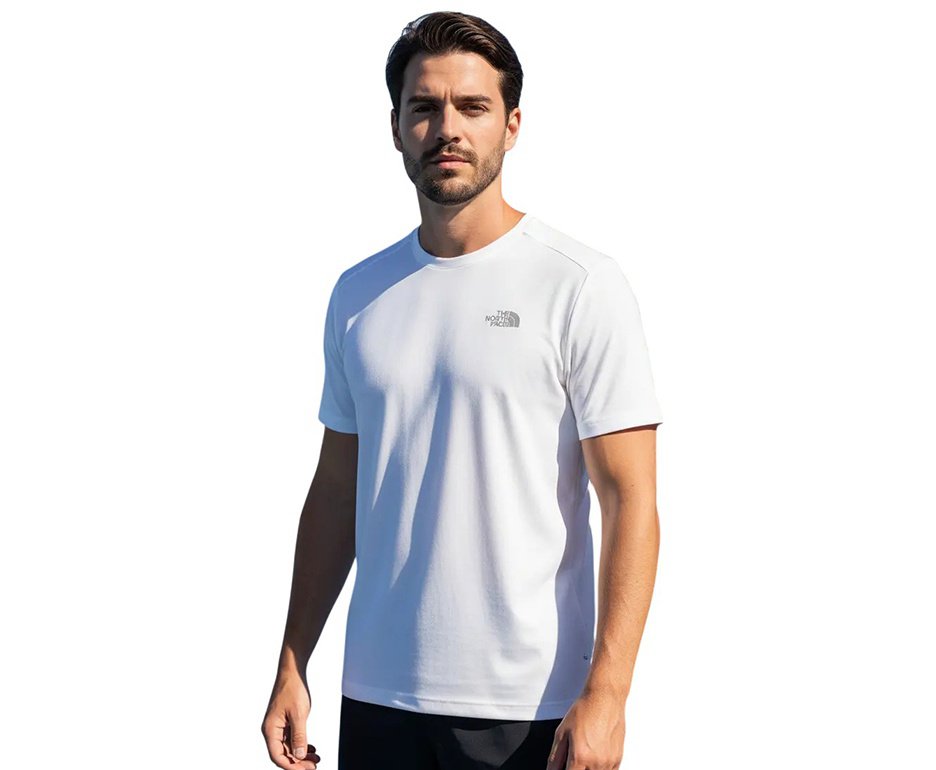 Camiseta Masculina The North Face Hyper Tee Gola Careca - Branca