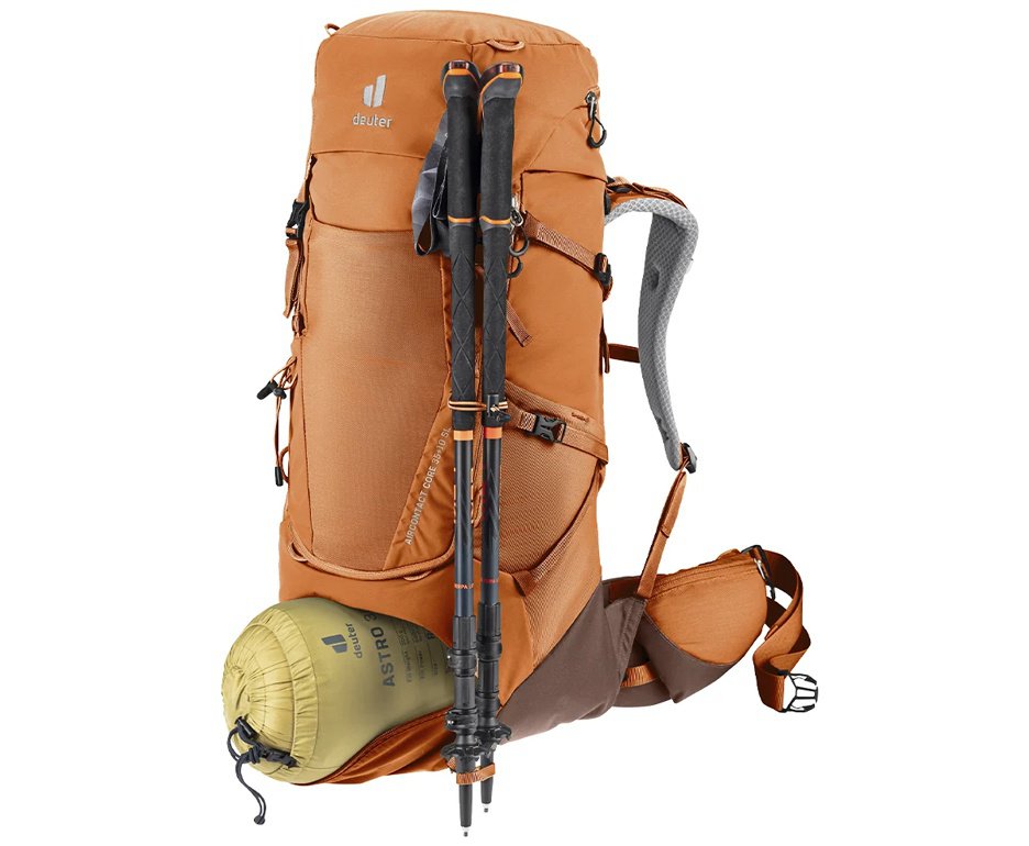 Mochila Deuter para Trekking Aircontact Core 35+10 SL Laranja