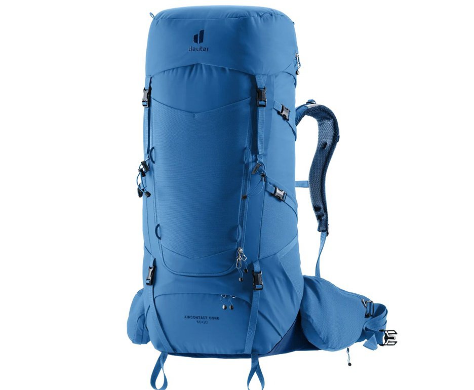 Mochila Aircontact Core 60+10 Azul Claro