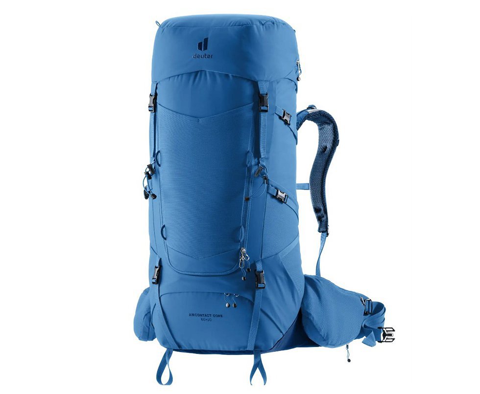Mochila Aircontact Core 60+10 Azul Claro