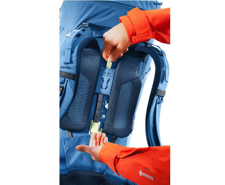 Mochila Aircontact Core 60+10 Azul Claro