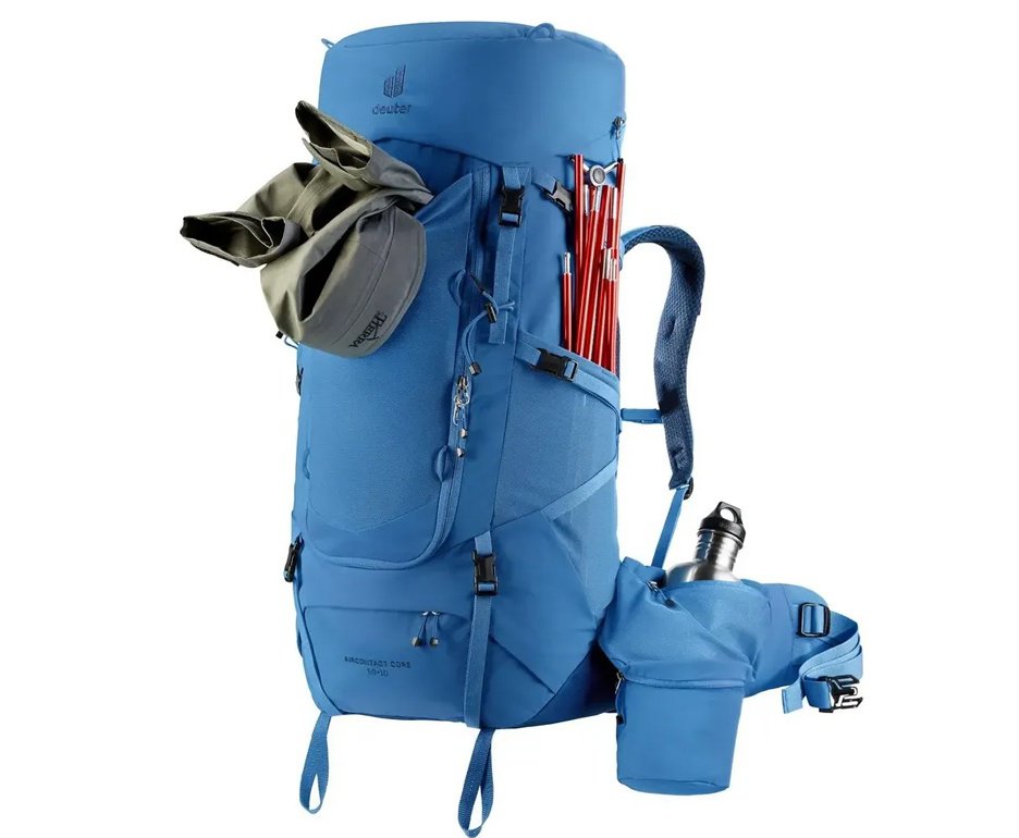 Mochila Deuter Aircontact Core 50+10 Azul Claro