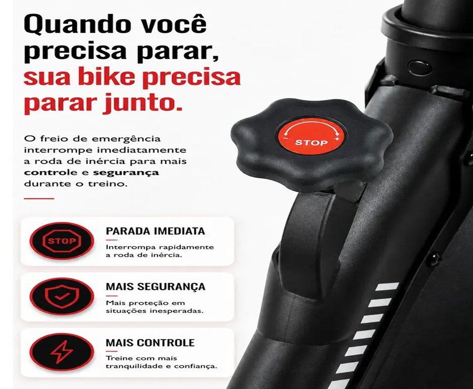 Bicicleta Ergométrica Spinning Cbtfit Roda De Inércia 4kg