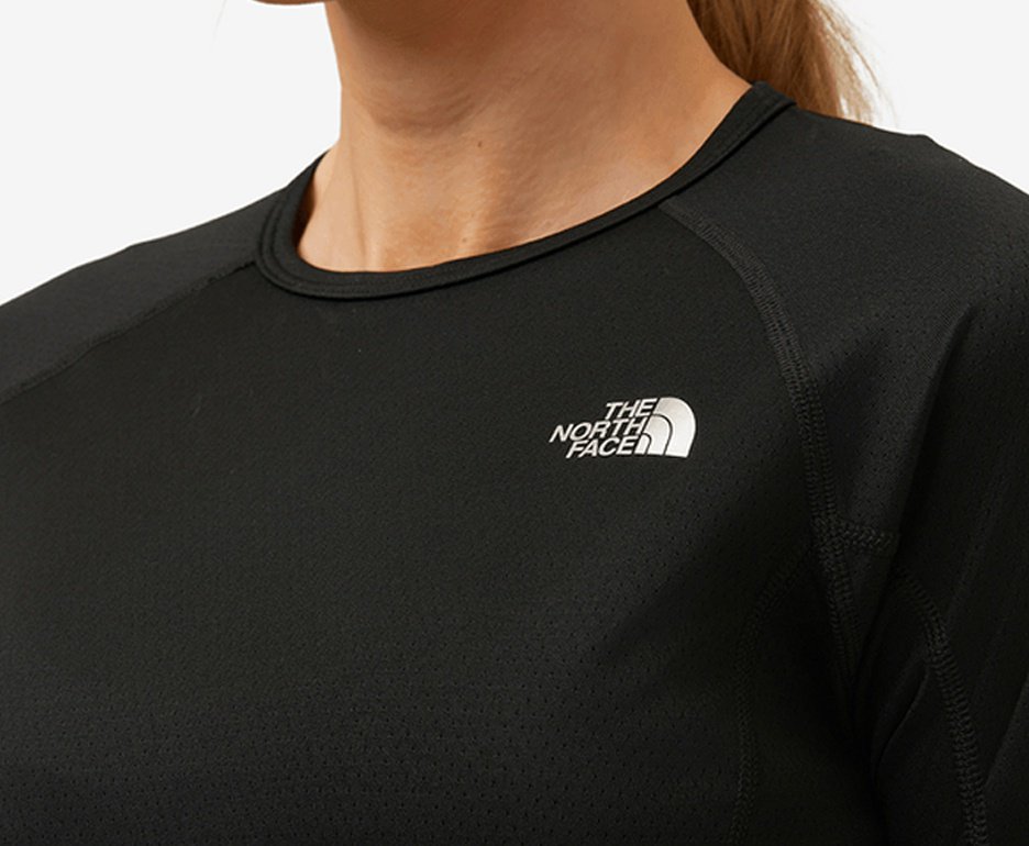 Camiseta The North Face Segunda Pele Feminina Warm Crew - Preta