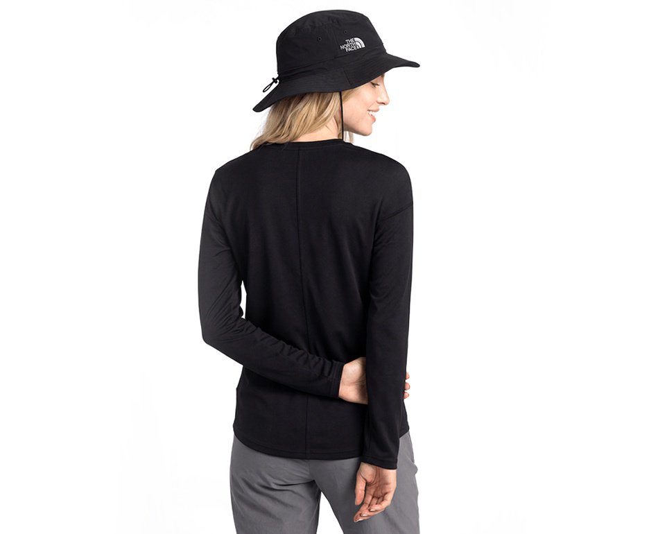 Camiseta Feminina The North Face Hyper Tee Crew Manga Longa - Preta
