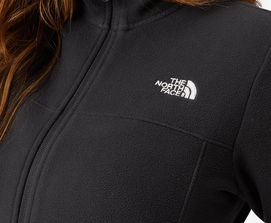 Casaco Fleece The North Face Glacier Full Zip Feminino - Preto