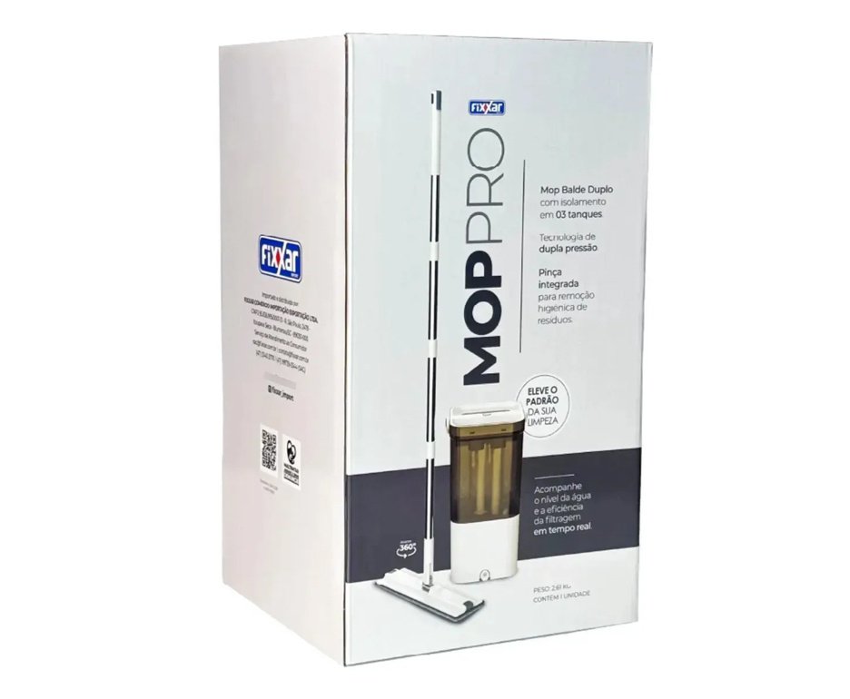 Mop Profissional Fixxar - Separação De Água Suja + Refis