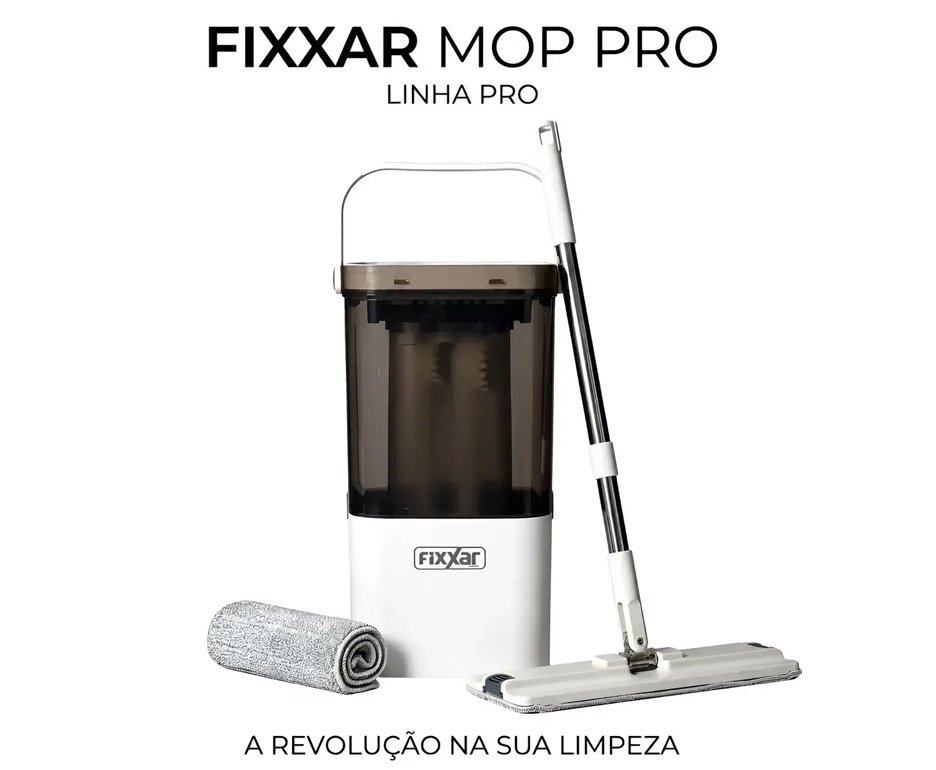 Mop Profissional Fixxar - Separação De Água Suja + Refis