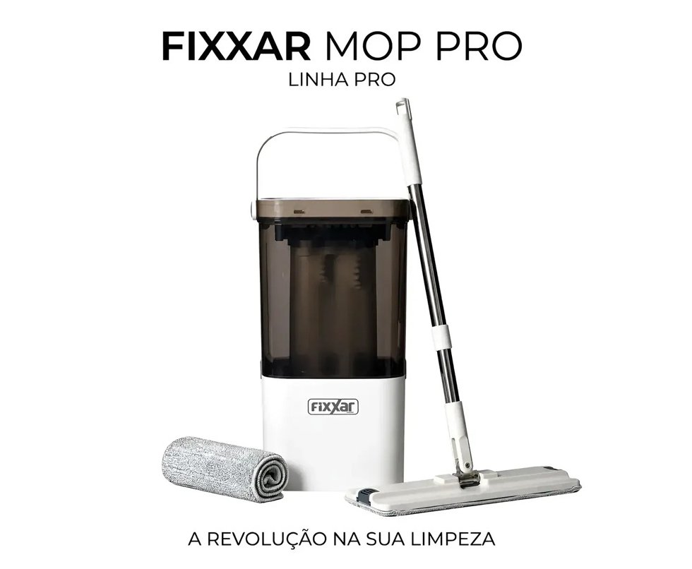 Mop Profissional Fixxar - Separação De Água Suja + Refis