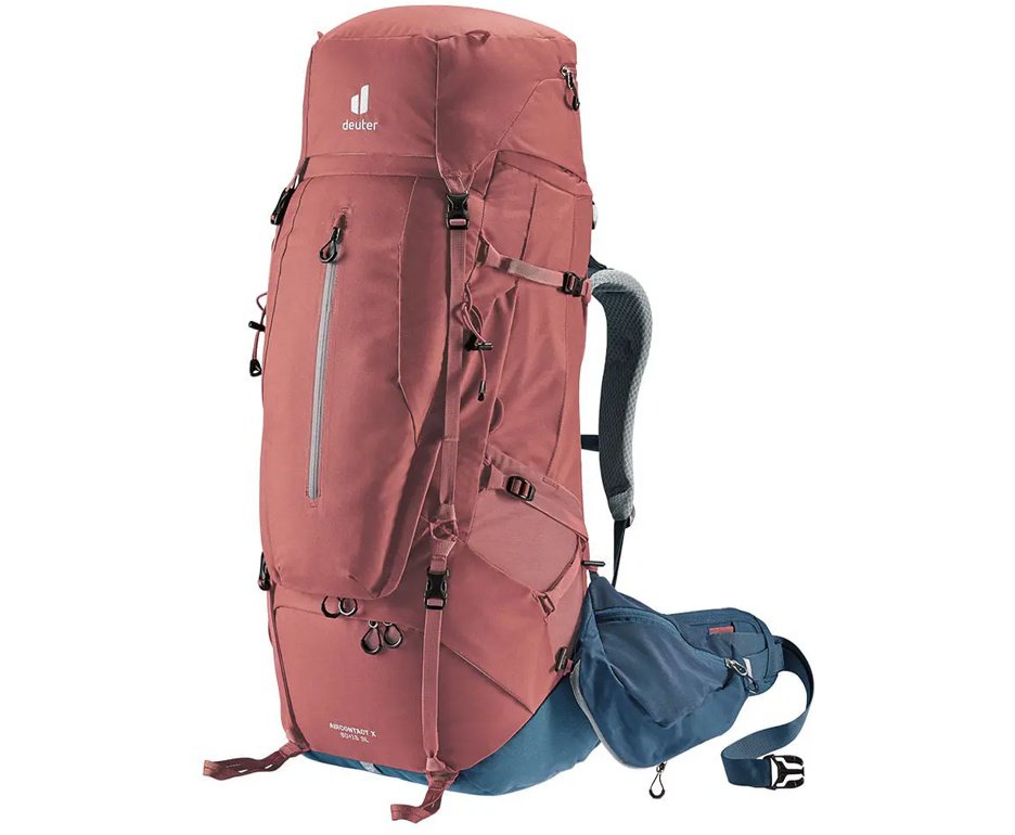 Mochila Cargueira Deuter Aircontact X 60+15 SL - Vermelho