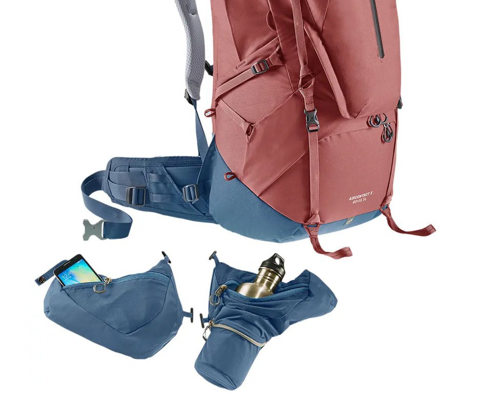 Mochila Cargueira Deuter Aircontact X 60+15 SL - Vermelho
