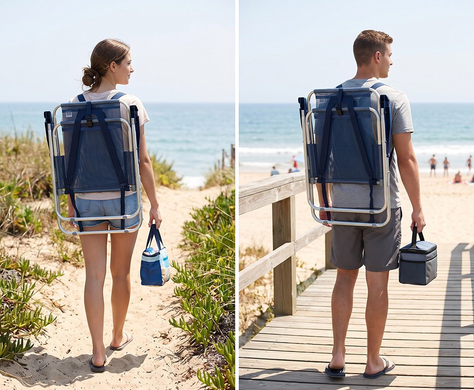 Cadeira Zaka Max Mochila - Azul Marinho