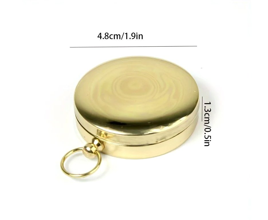 Bussola Magnetica de Bolso Metalica