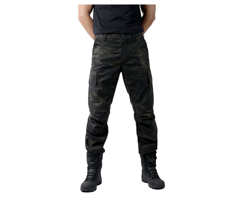 Calça Tatica 06 Bolso Combat Multicam Black - Belica - 38