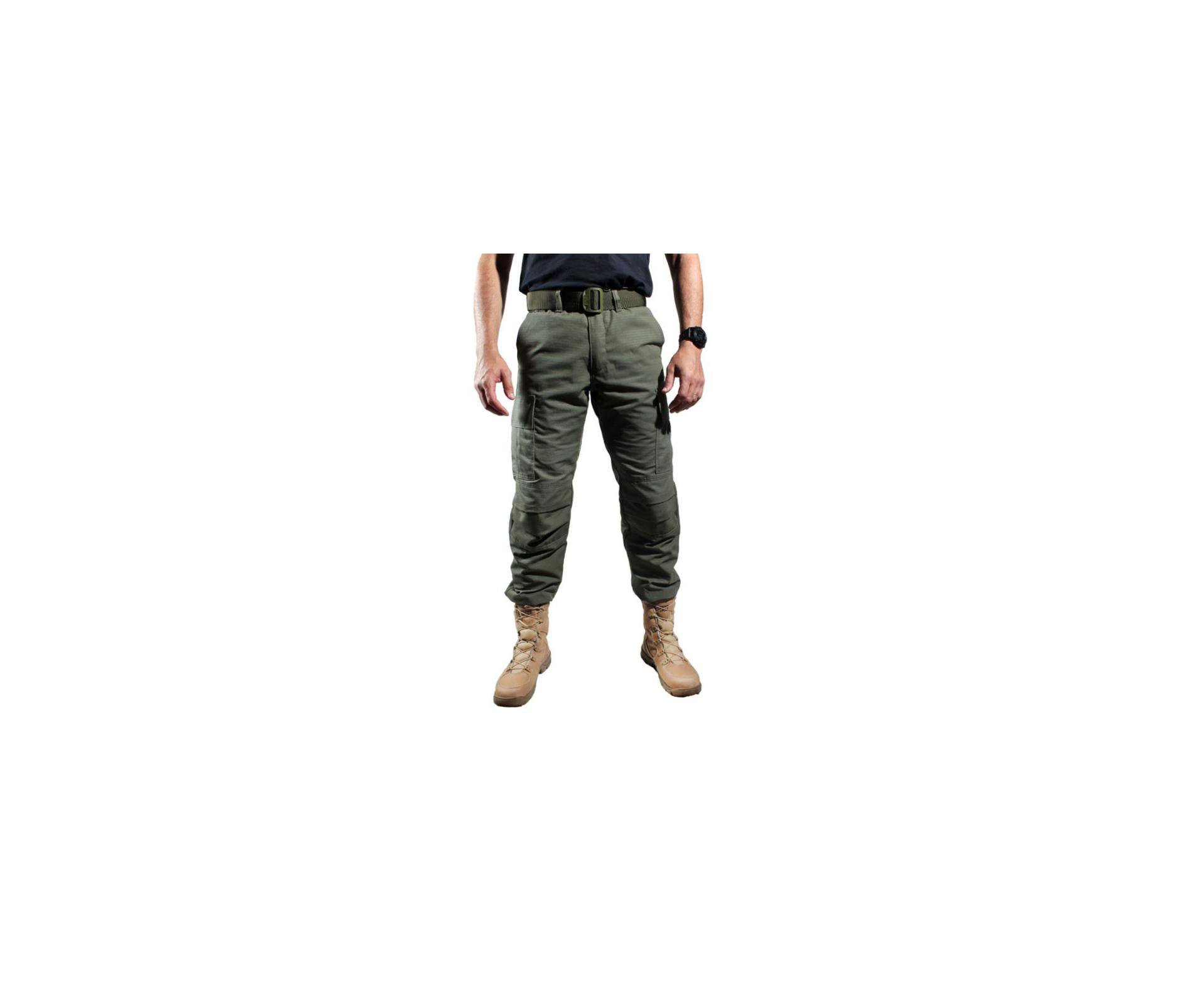 Calça Tatica 6 Bolsos Combat Verde - Belica - 38