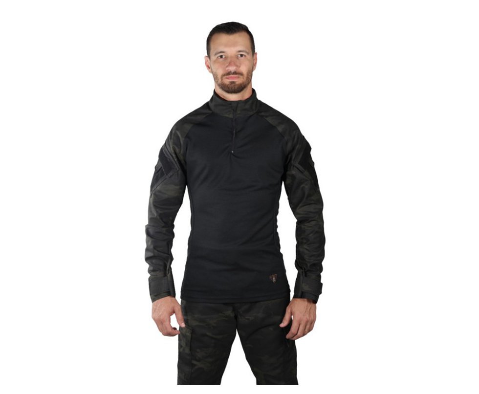 Camisa Combat Shirt Steel Multicam Black - Belica - P