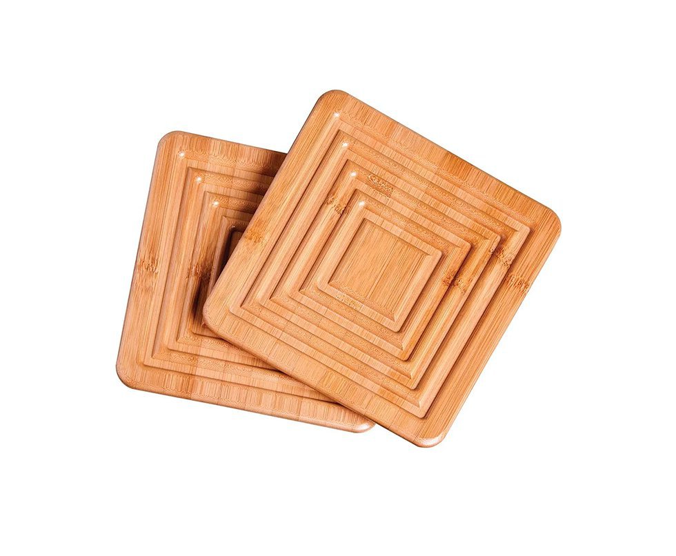 Apoio Para Panela Bamboo 2 Pcs Mor