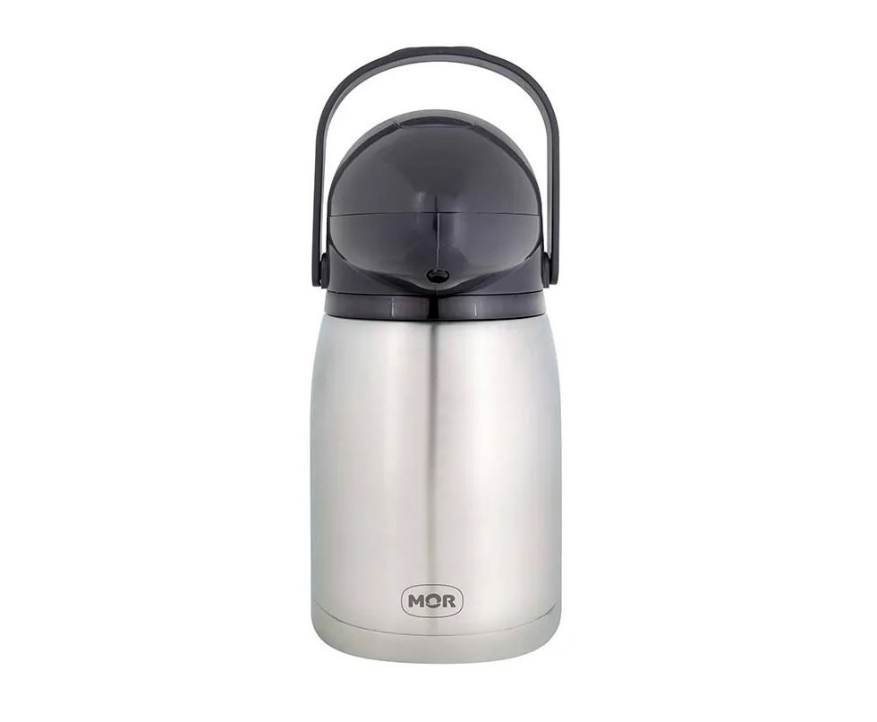 Garrafa Térmica Mor Nobile Total Inox 1,3 Litros Inquebrável