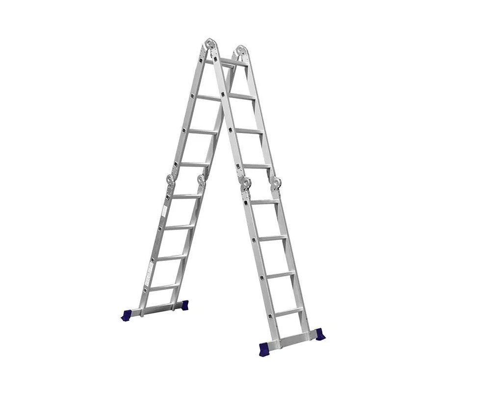 Escada Multifuncional Com Plataforma 4x4 16 Degraus