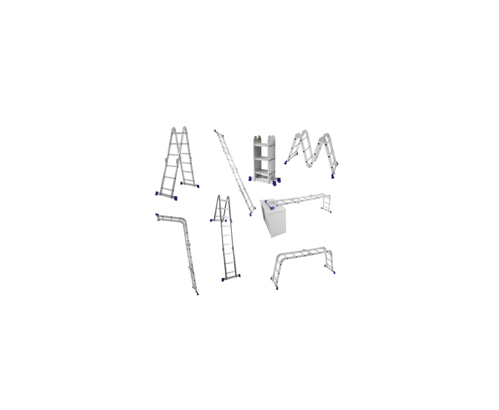 Escada Multifuncional 4x3 12 Degraus