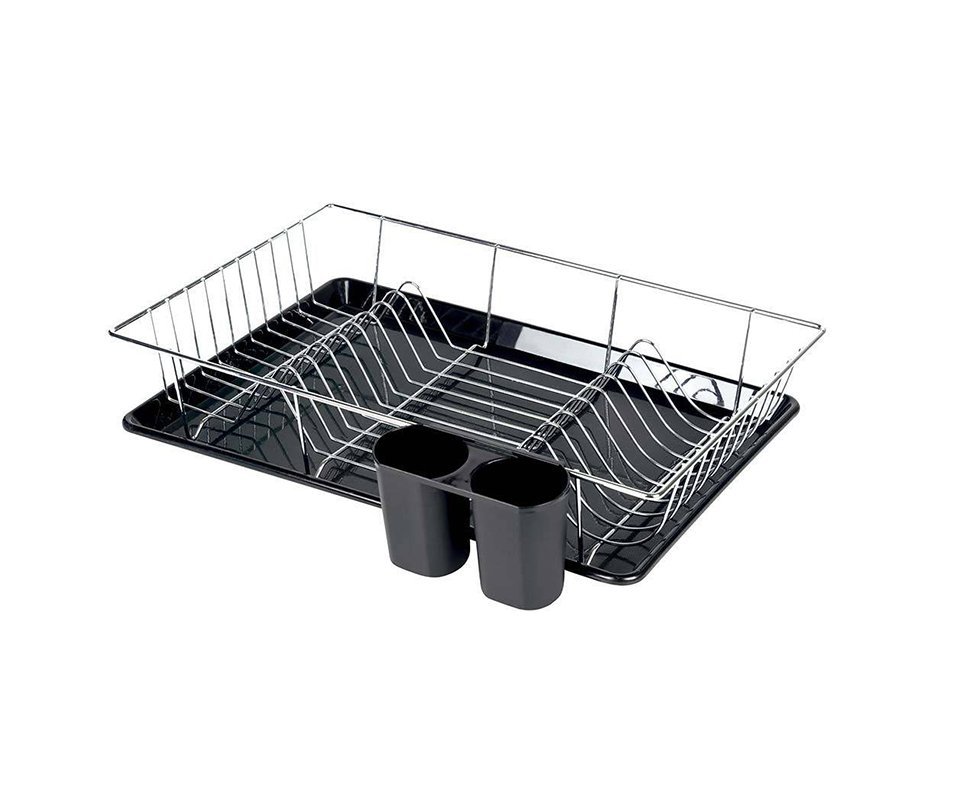 Escorredor De Louça 18 Pratos Preto - Mor