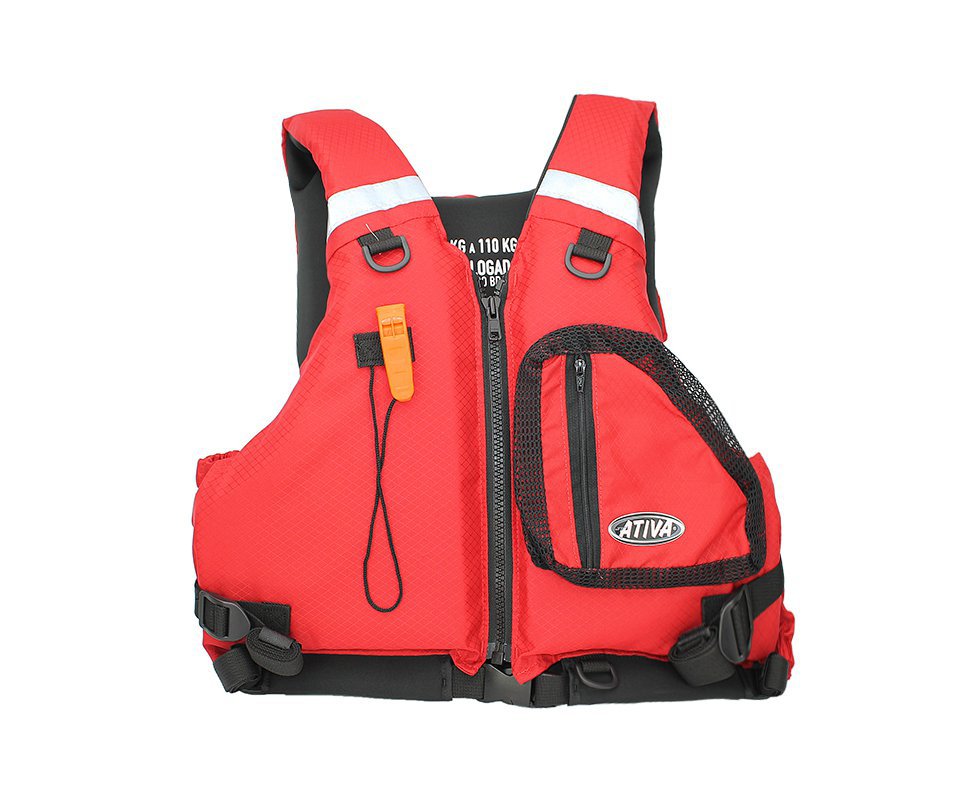 Colete Salva Vidas Nautico Ativa Caiaque - Vermelho - Ativa