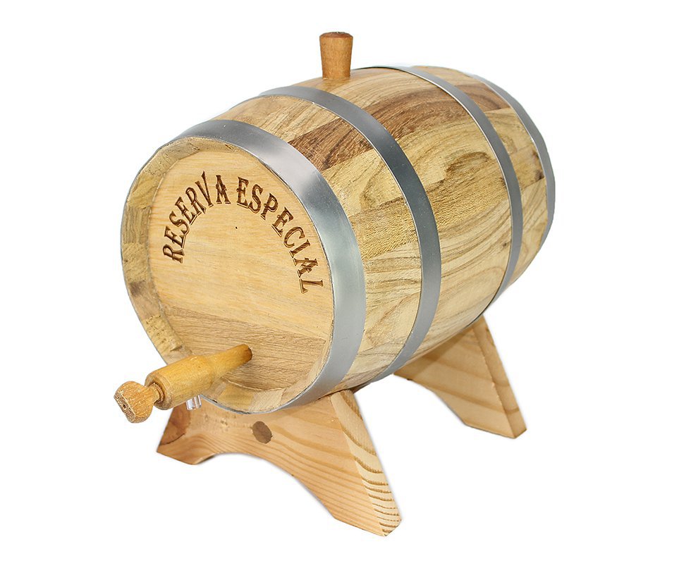 Barril De Madeira Carvalho Europeu 2,5l - Tanoaria Barros