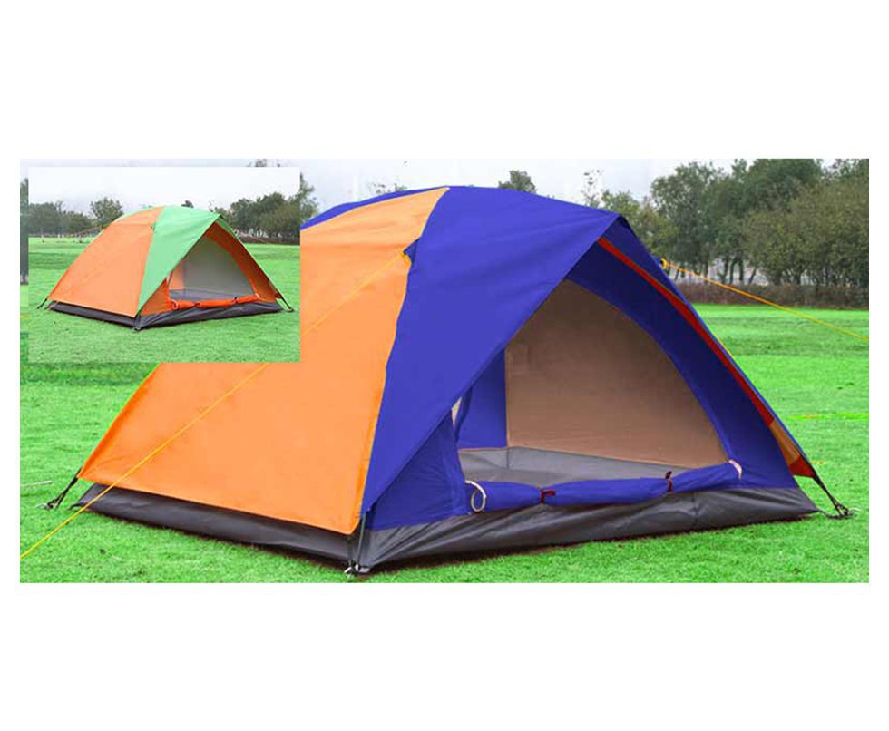 Barraca Camping Albatroz 2/3 Pessoas Lj/az 1500mm Coluna Dagua