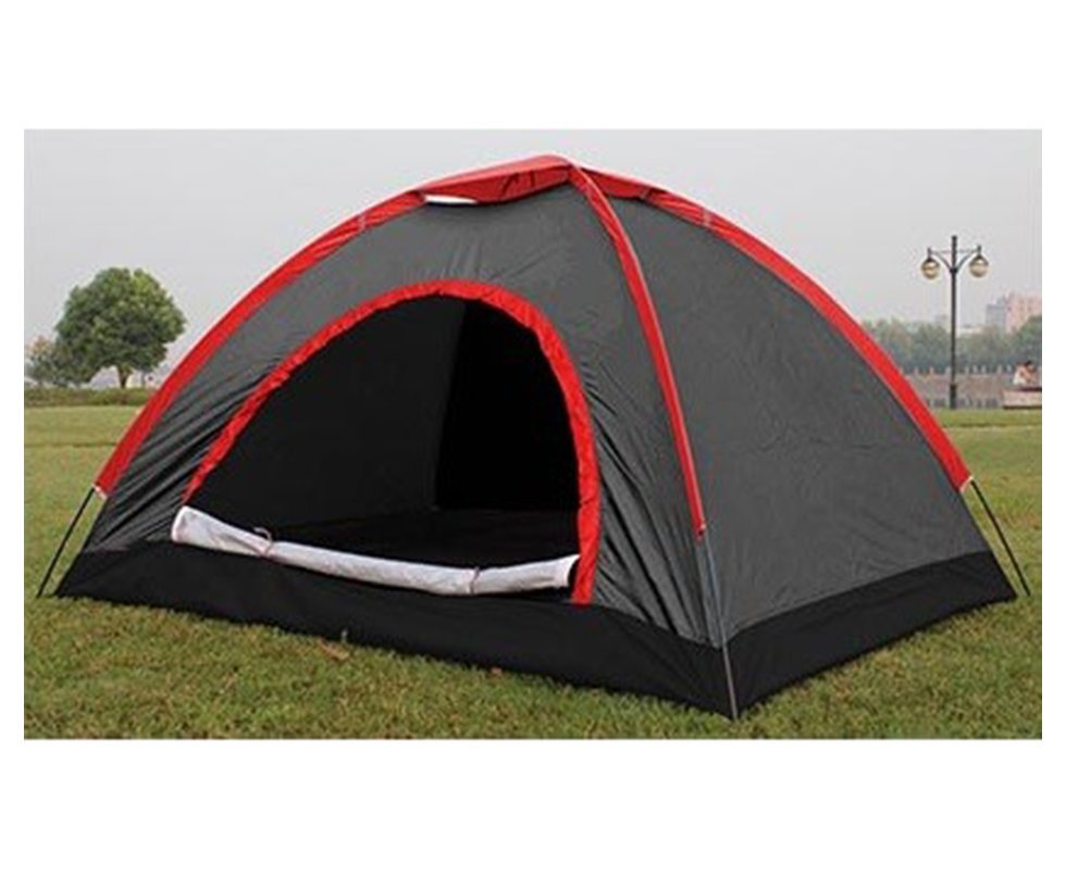 Barraca Camping 3/4 Pessoas Vermelha / Cinza 1500mm Coluna D Agua Albatroz