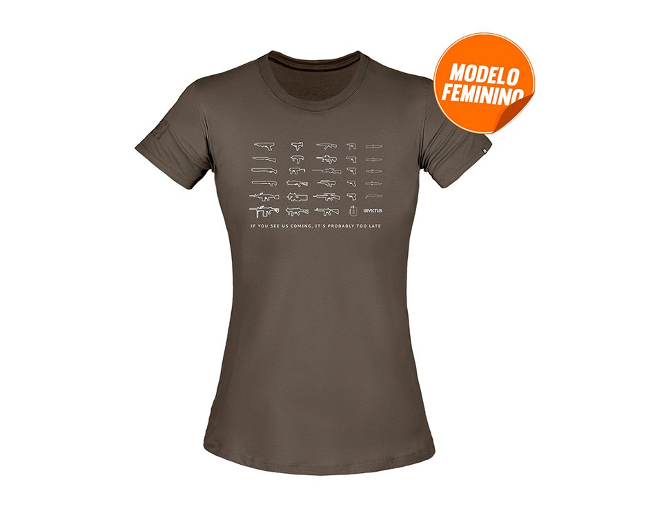 Camiseta T-shirt Invictus Concept Feminino Arsenal