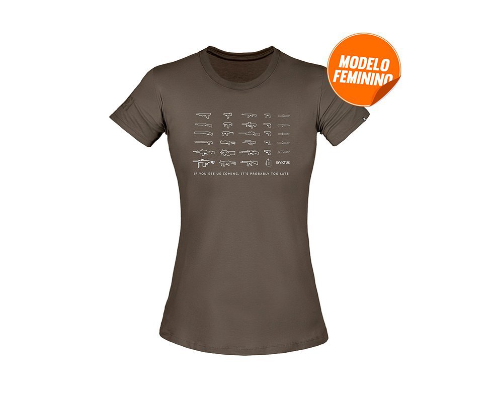 Camiseta T-shirt Invictus Concept Feminino Arsenal