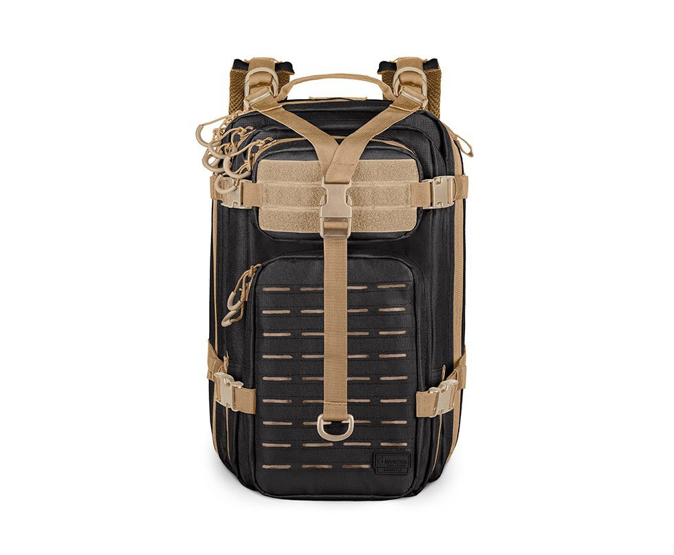Mochila Invictus Assault Laser Cut Preta-coyote