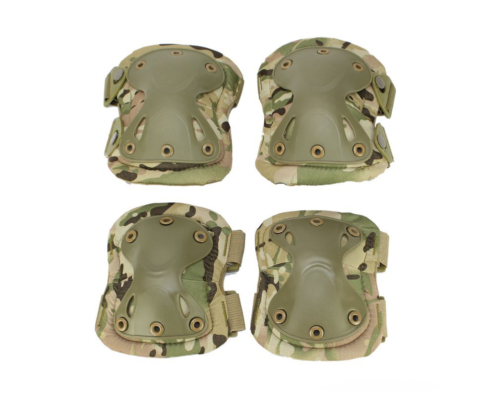 Kit Joelheira Cotoveleira Qgk Heavy Armour 4 Peças - Multicam