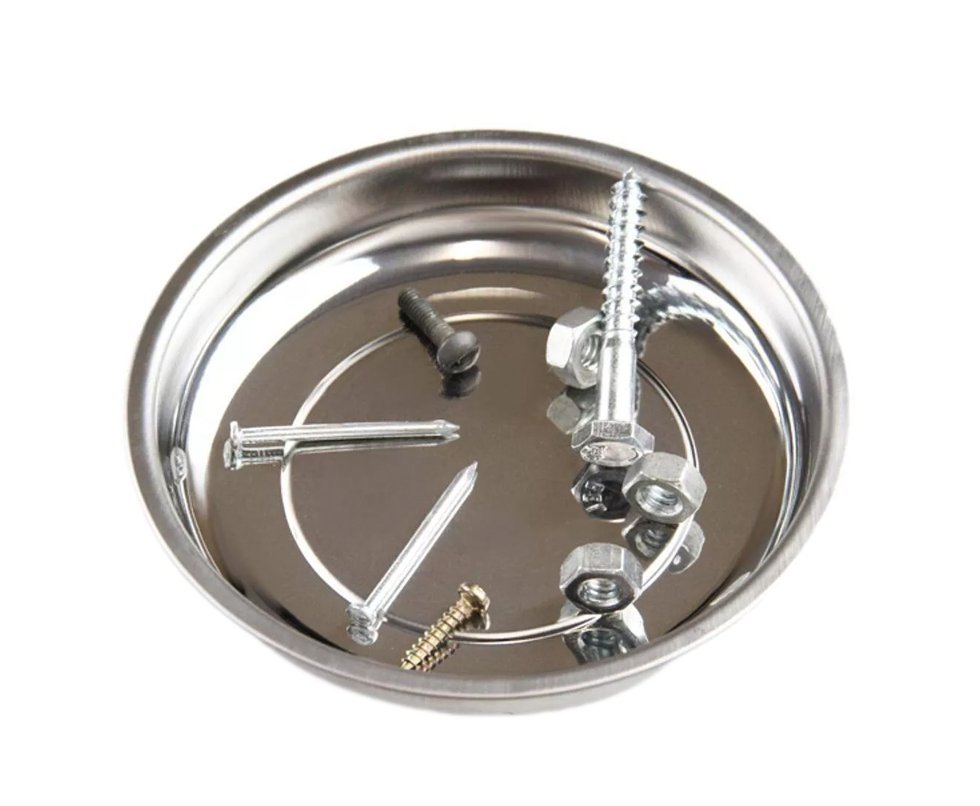 Prato Magnético De Aço Inox 10cm - Lee Tools