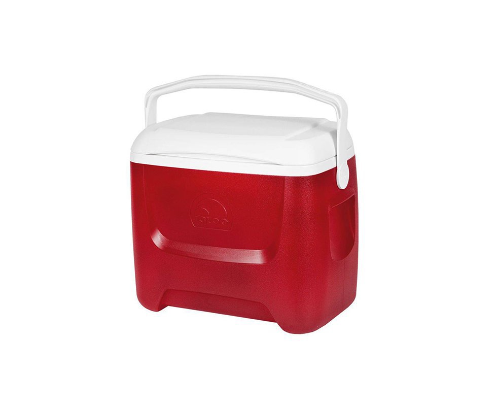 Caixa Térmica Cooler Igloo Usa 28qt 26,5l Vermelha Com Alça Transporte
