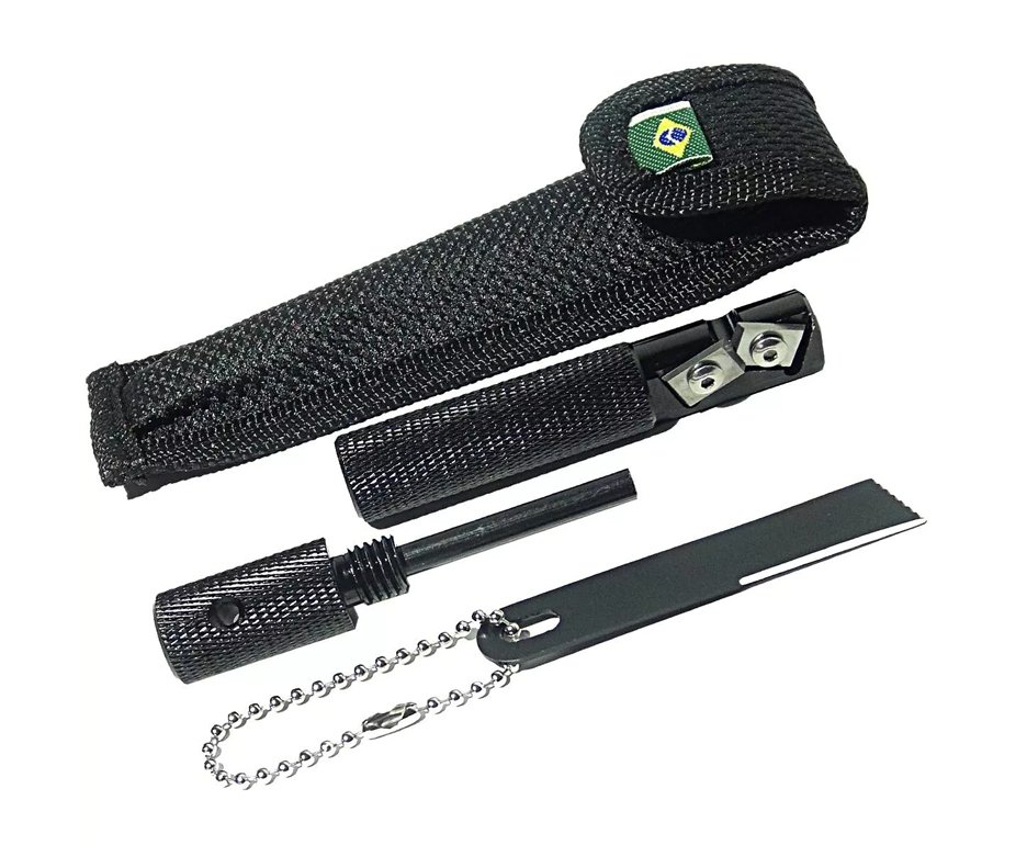 Amolador De Facas E Canivetes Com Pederneira Sharp - Nautika