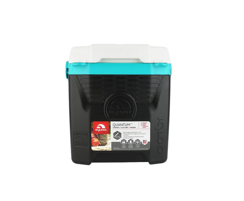 Caixa Térmica Igloo Quantum Usa 12qt 11l Preto/turquesa - Igloo