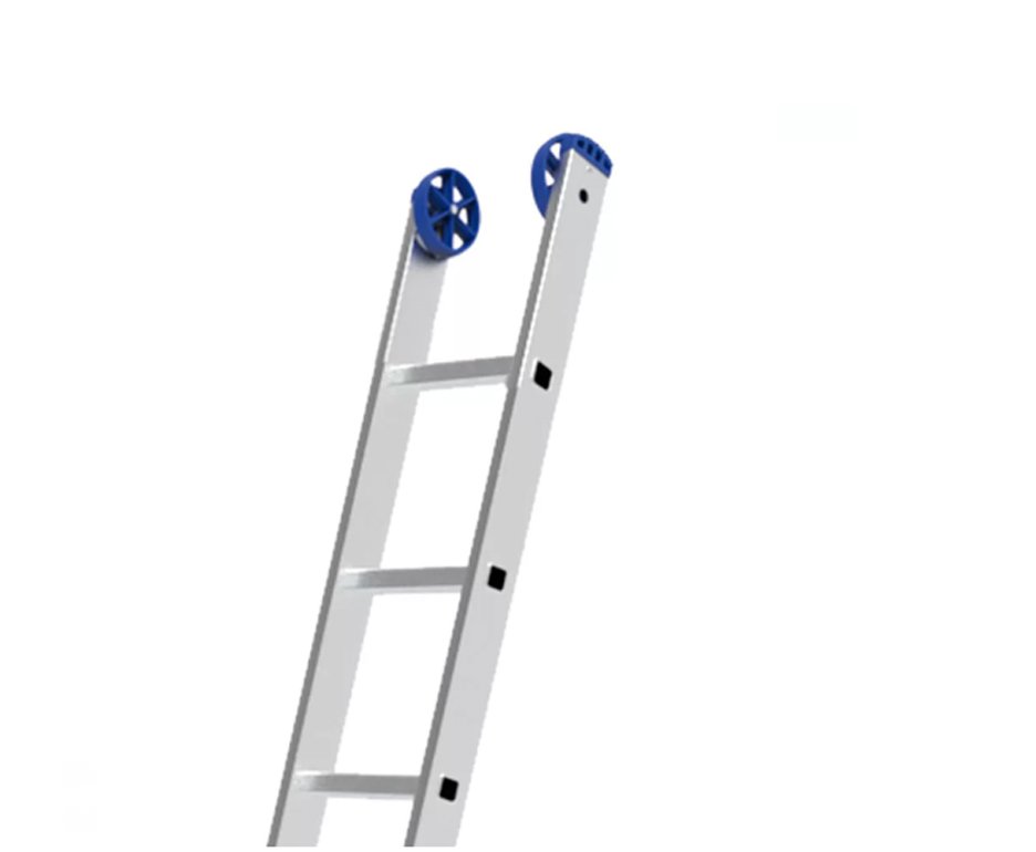 Escada Extensível 3 Em 1 - 2x7 Degraus Em Alumínio - Mor-5203